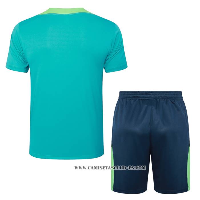 Chandal del Brasil 24-25 Manga Corta Verde - Pantalon Corto